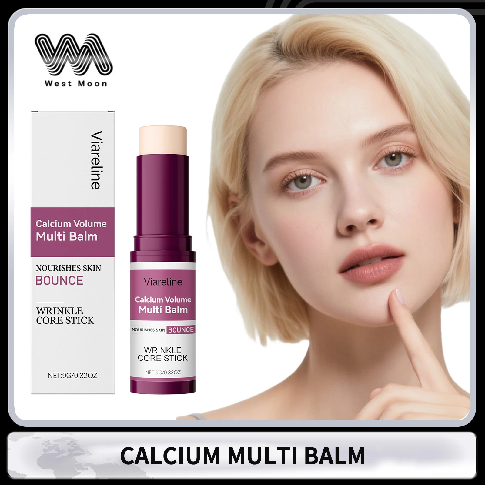 

VIARELINE Calcium Volume Multi Balm Коллаген Глубоко увлажняющий крем для кожи лица Освежающий разглаживающий осветляющий укрепляющий бальзам-карандаш