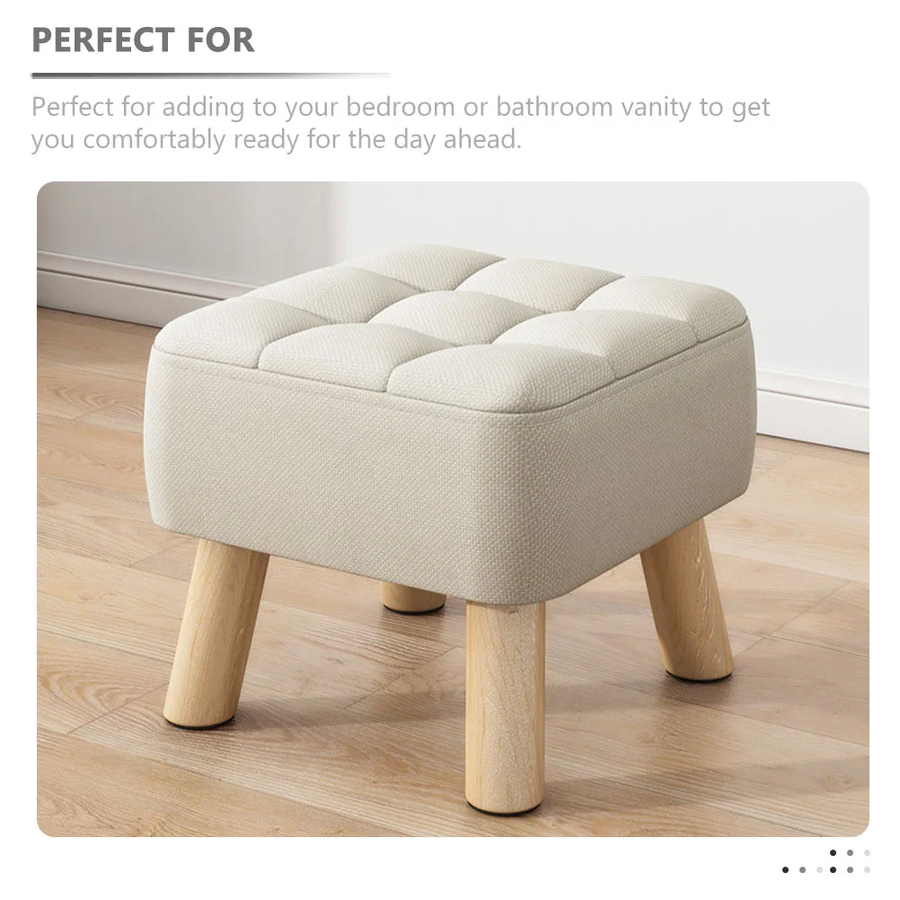 

Simple Child Mini Stool Kids Couch Step for Children Solid Wood Portable Wooden Stools Small