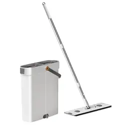 Mop Bucket With Wringer Rotatable Floor Mop And Bucket Set Mop System Floor Cleaning System Wet Dry Mop Bucket Cleaning System