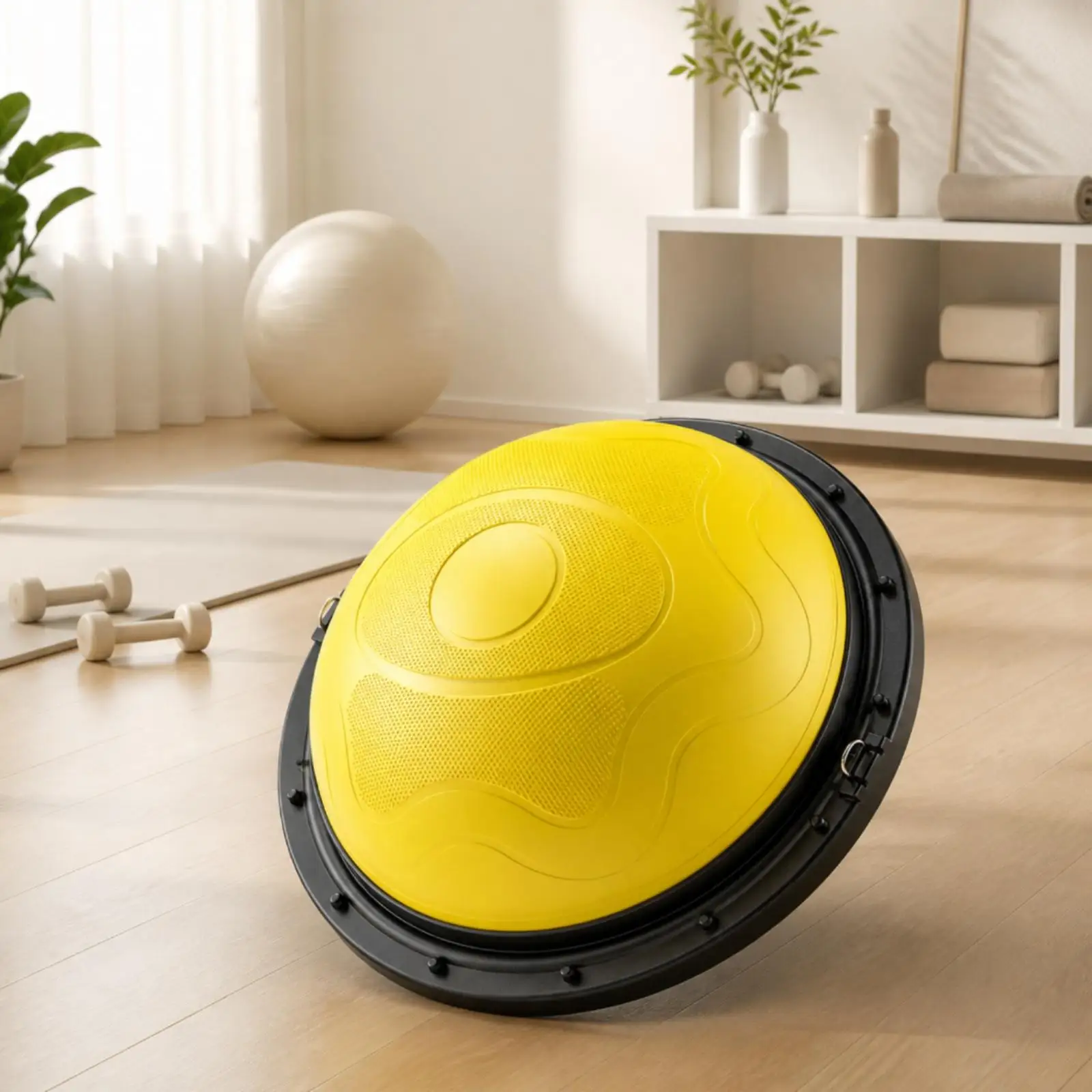 Half-Dome Balance Coach No Assembly Required Balance Coach with Resistance Rope Half Exercise Ball Versatile Non-Slip