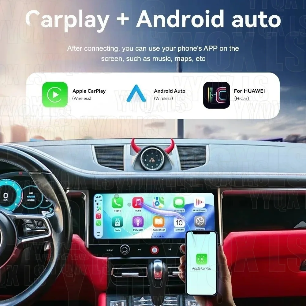 RHD 12.3'' Android Autoradio CarPlay Radio Stereo For Porsche Macan 2010-2015 Screen Car Multimedia Video Player BT 4G WIFI HU