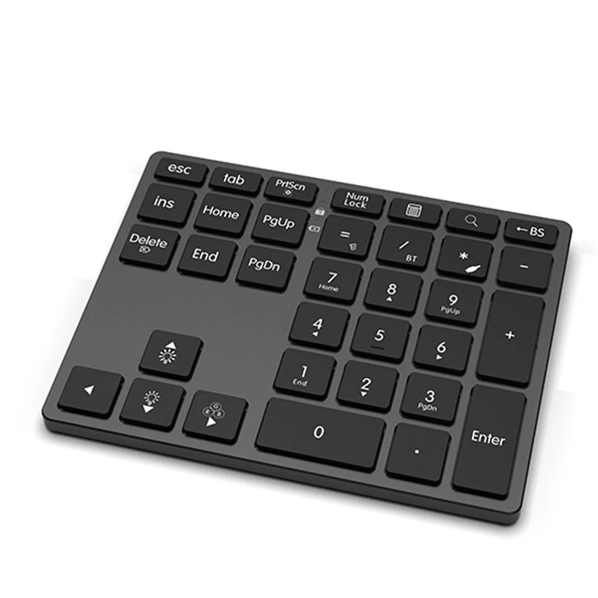 GOB-o35-Key لوحة مفاتيح رقمية بلوتوث من سبائك الألومنيوم قابلة لإعادة الشحن لوحة مفاتيح رقمية لاسلكية لسطح المكتب والكمبيوتر المحمول و