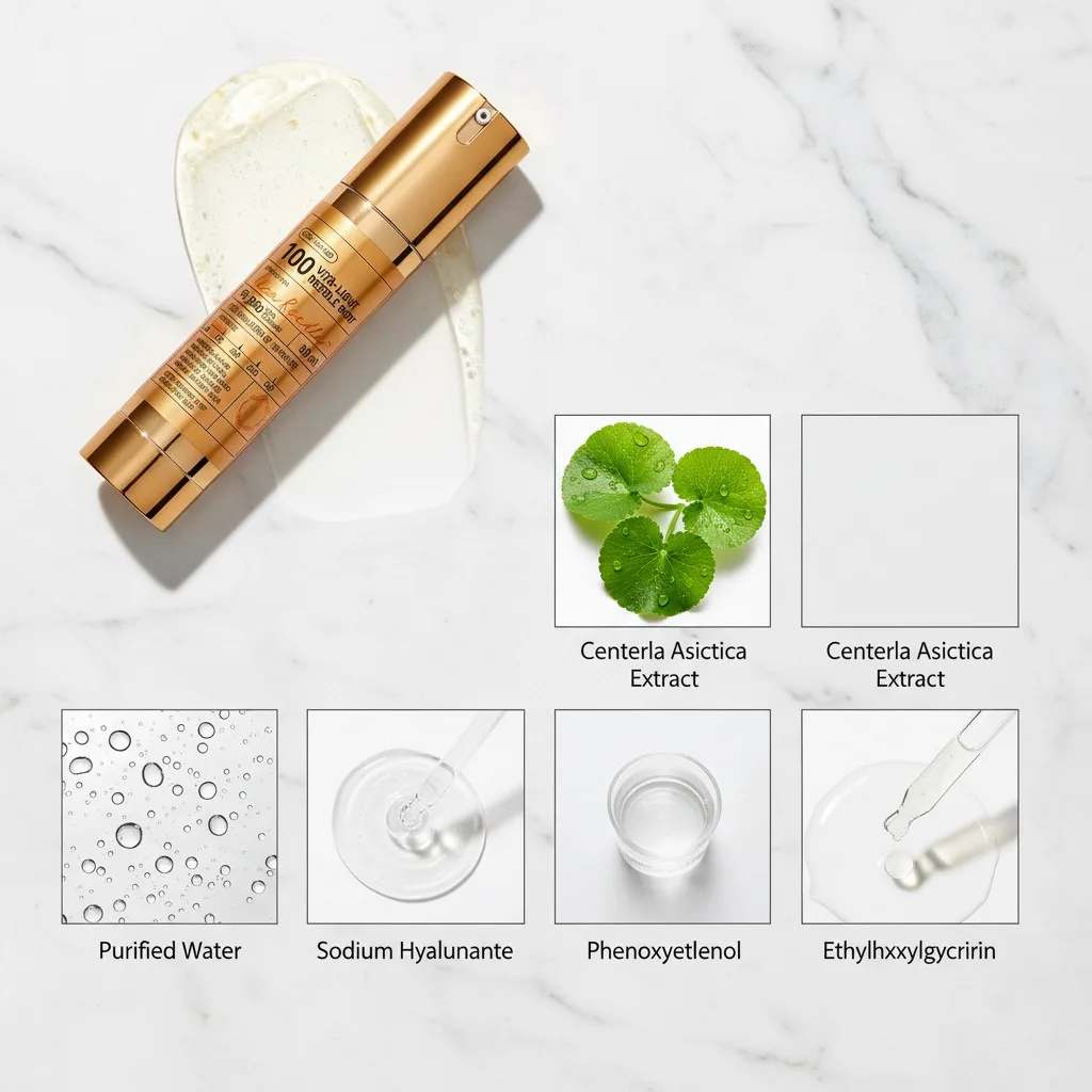 Vita-Light Reedle Shot 100 Serum: Vitamin C + E Capsules for Brightening & Hydrating Sensitive Skin 50ml