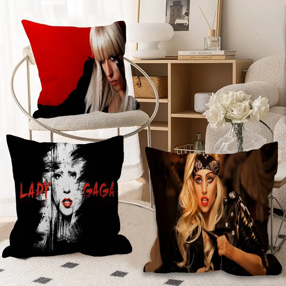 Lady Gaga Singer Personalized Pillow Dust Cover Bedroom Kids Party Decoration Pillowcase Birthday Children Gift