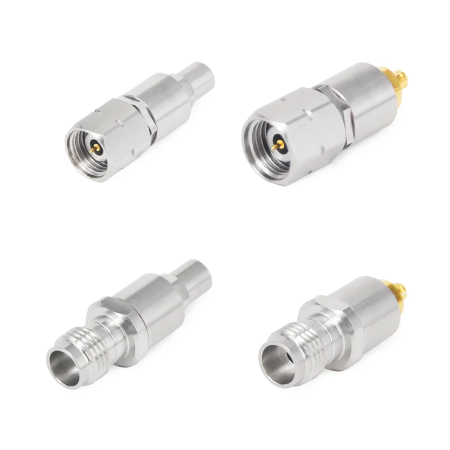 High Frequency RF Adapters Millimeter Wave 2.4 mm to GPPO Stainless Steel DC-50GHz