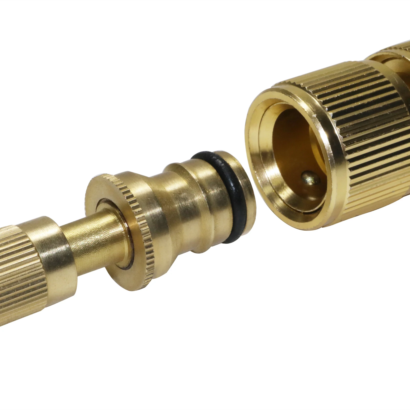 2Pc Mix Spray Nozzle Water Gun Brass High Pressure Direct Spray Sprinkler Quick Connector Home Garden Hose Adjustable Gun