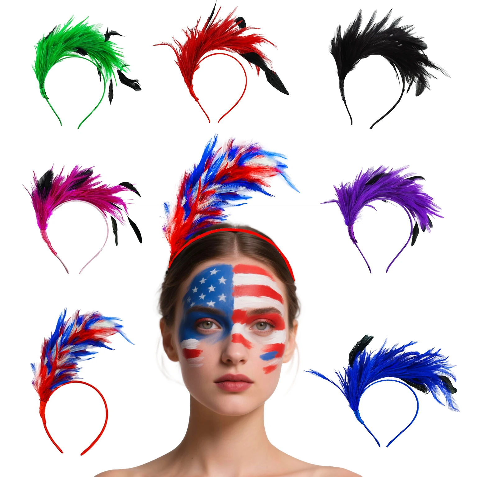 

Party headwear usa hair band, funny plush hair band, ladies' hair band, makeup headwear, hair clip, creative girlfriend birthday