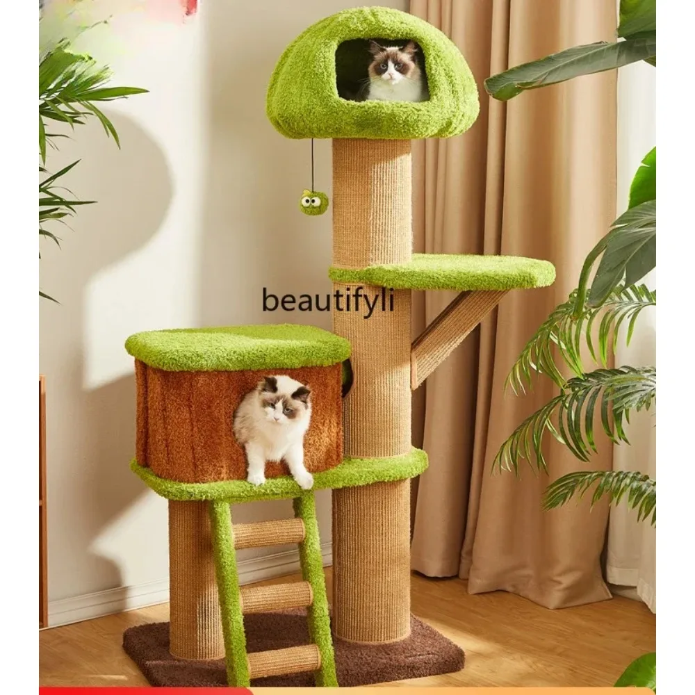 Forest tree house cat climbing frame cat tree integrated tree hole cat climbing column multi-layer climbing frame