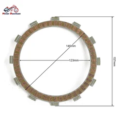 For Kawasaki KLR650 KL650A KL650 KLX650 KLX650C ER-6 ER 650 N F ER6N ER6F ER-6N ER-6F ER KLX KL KLR 650 Motorcycle Clutch Plate
