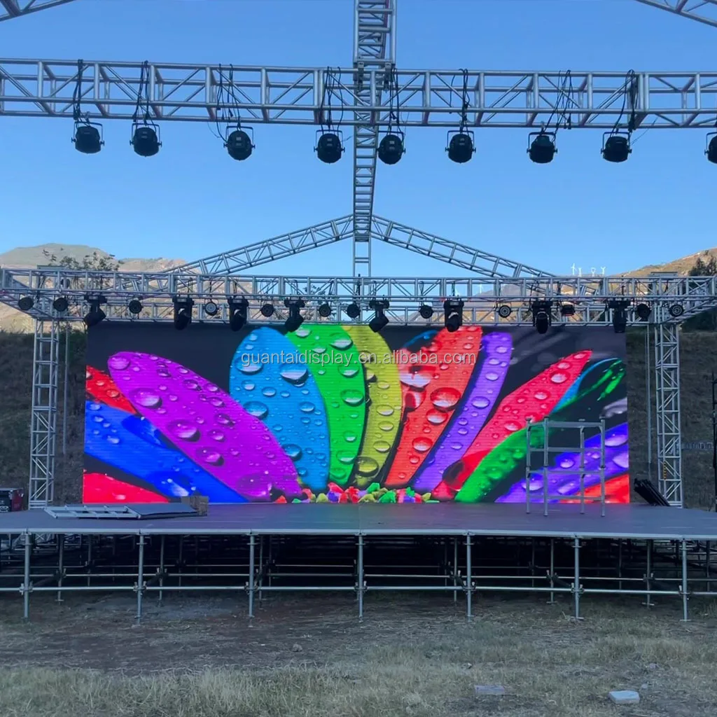Indoor And Outdoor P2.6 P2.9 P3.9 P4.8 Seamless Splicing LED Video Wall Stage Background Rental Display Screen