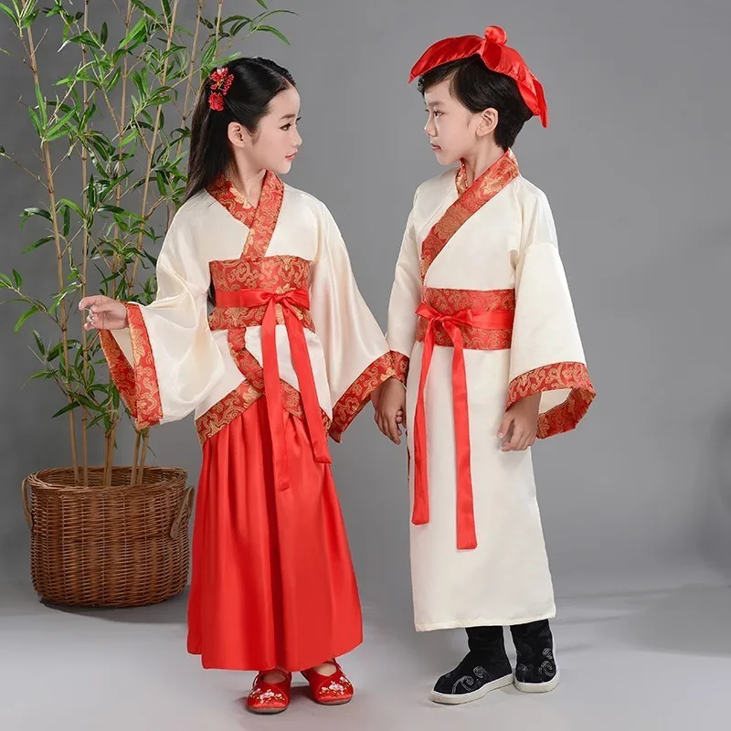 Children's ancient clothing, boys and girls, Han clothing, Chinese style, children's performance clothing, elementary school stu