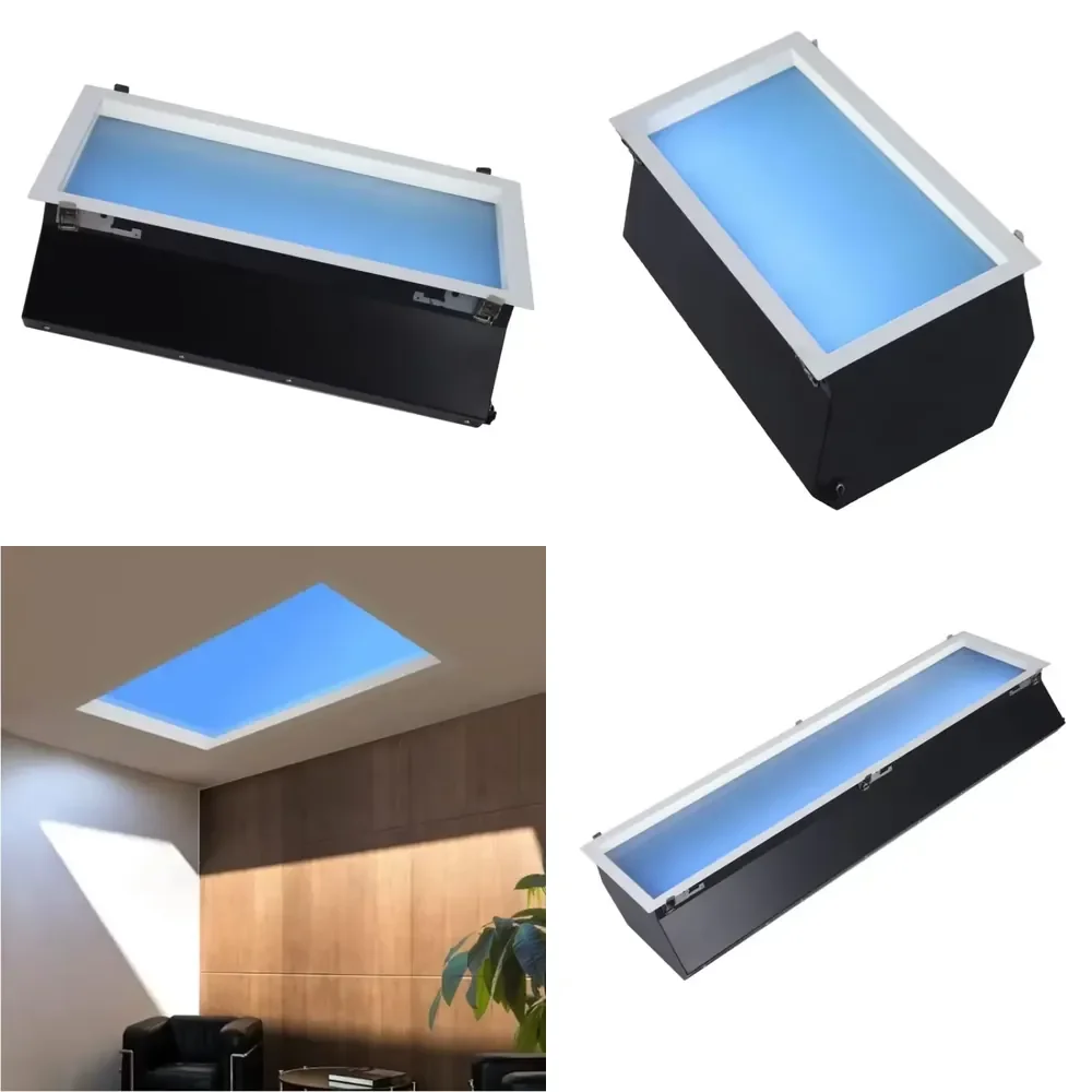2026 Hot Sale LED Skylight Light for Smart Home Blue Transparent Artificial Sky Ceiling Light
