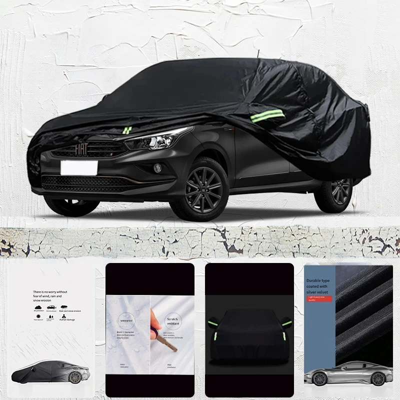 

For Fiat-Cronos Auto Anti snow Anti dust Anti-uv Anti peeling paint And Anti Rainwater 210t car cover Car cover protection