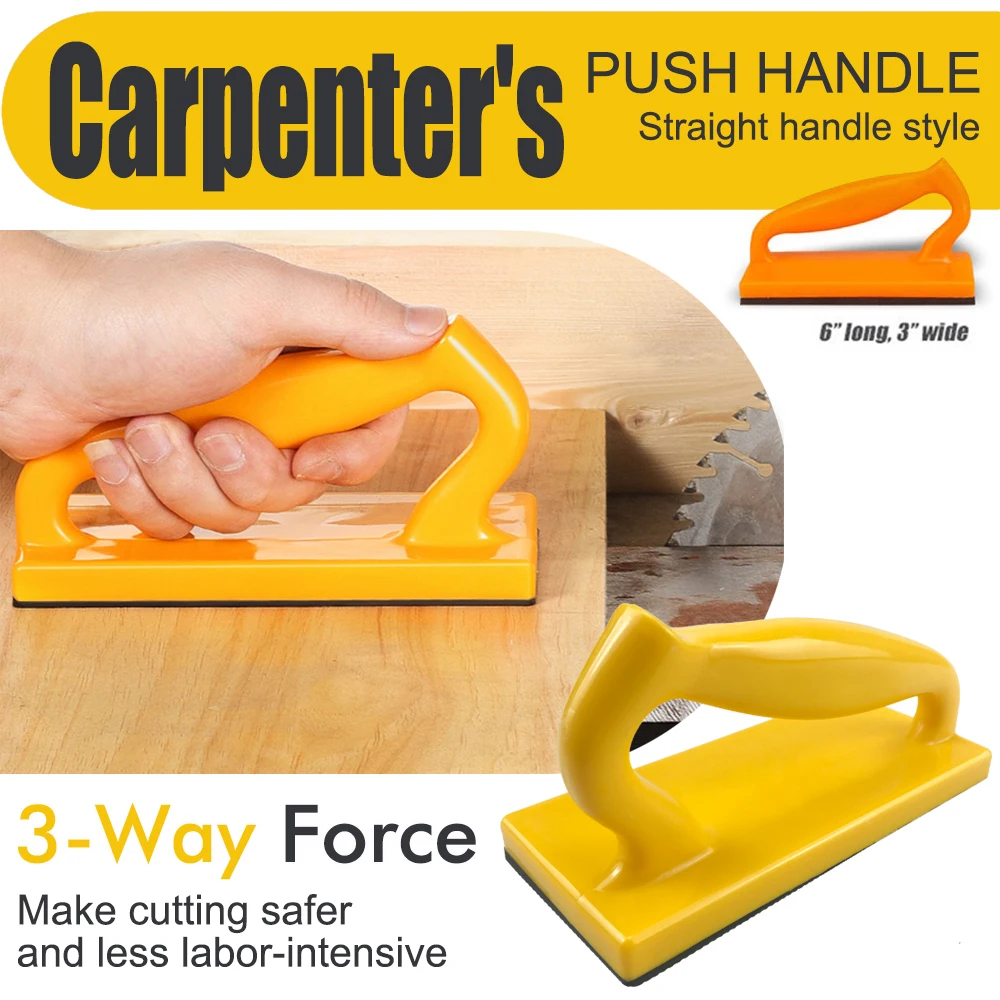 Woodworking Push Block Safety Push Handle Table Saw Feeder Carpenter Anti-slip Pusher Woodworking Tools