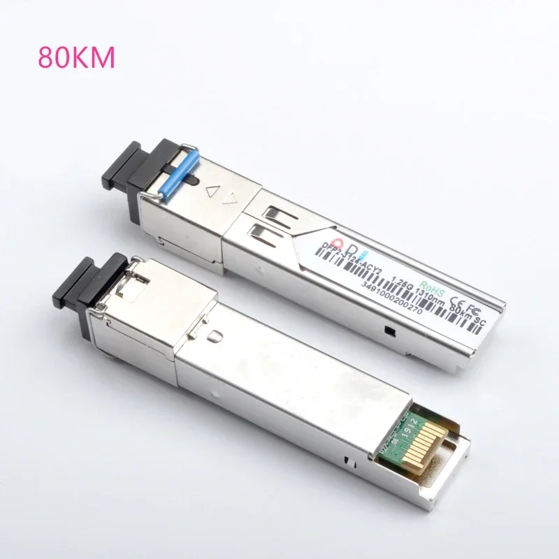 SC SFP glasvezelmodule 1.25G SC 20/40/60/80/100KM 1310/1490/1550nm Enkele Vezel SFP Optische Module Compatibele code ONU OLT