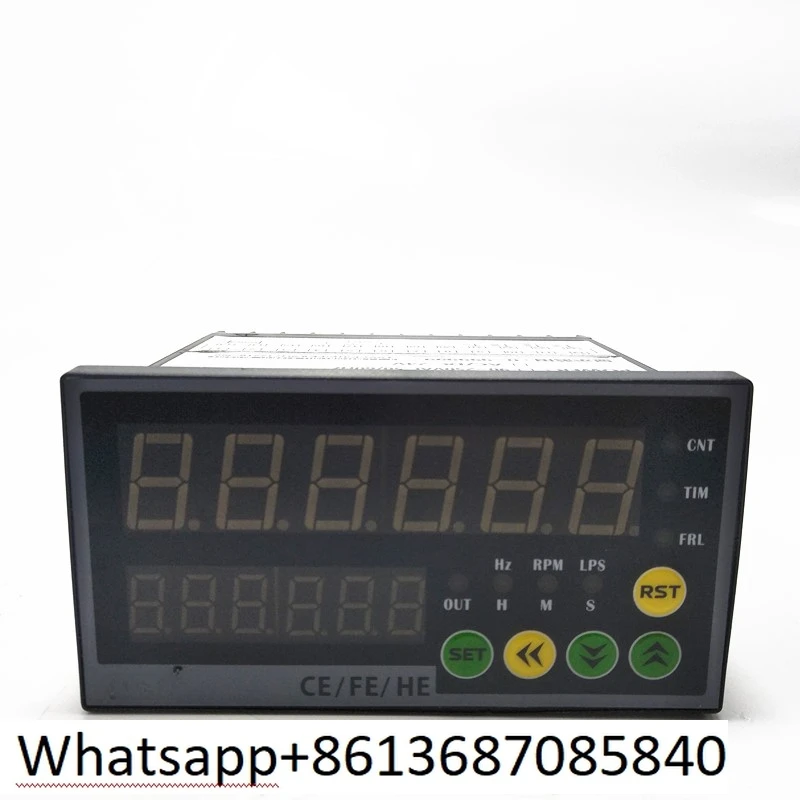 Tachometer digital display FE8-P61A pulse signal motor wire speed meter frequency meter  With reminders