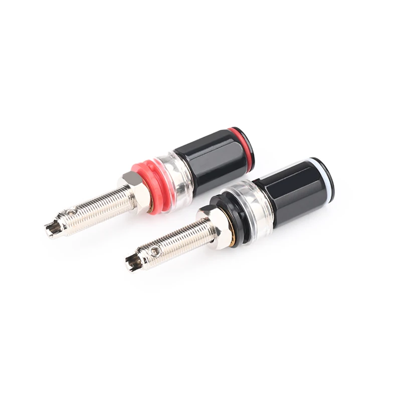 4PCS HiFi Banana Terminal Binding Post Gold Plated for Long type Banana Jack Amplifier Connector