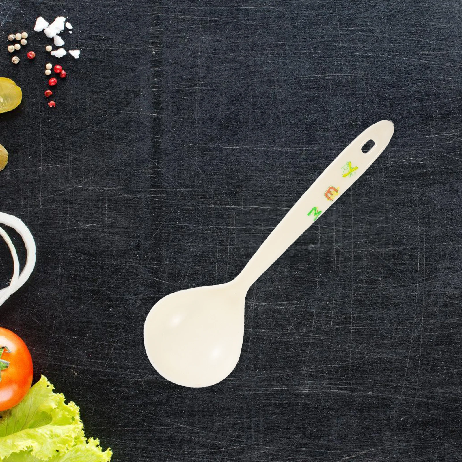 

10 Pcs Chinese Rice Spoon Soup Simple Porridge Hot Pot Spoons Dinner Food Serving Pp