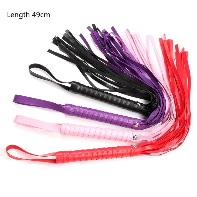 Leather Whip Fetish Sex Spanking BDSM Bondage Horse Riding Adult Erotic Toys Flogger Game Horsewhip For Women Couples