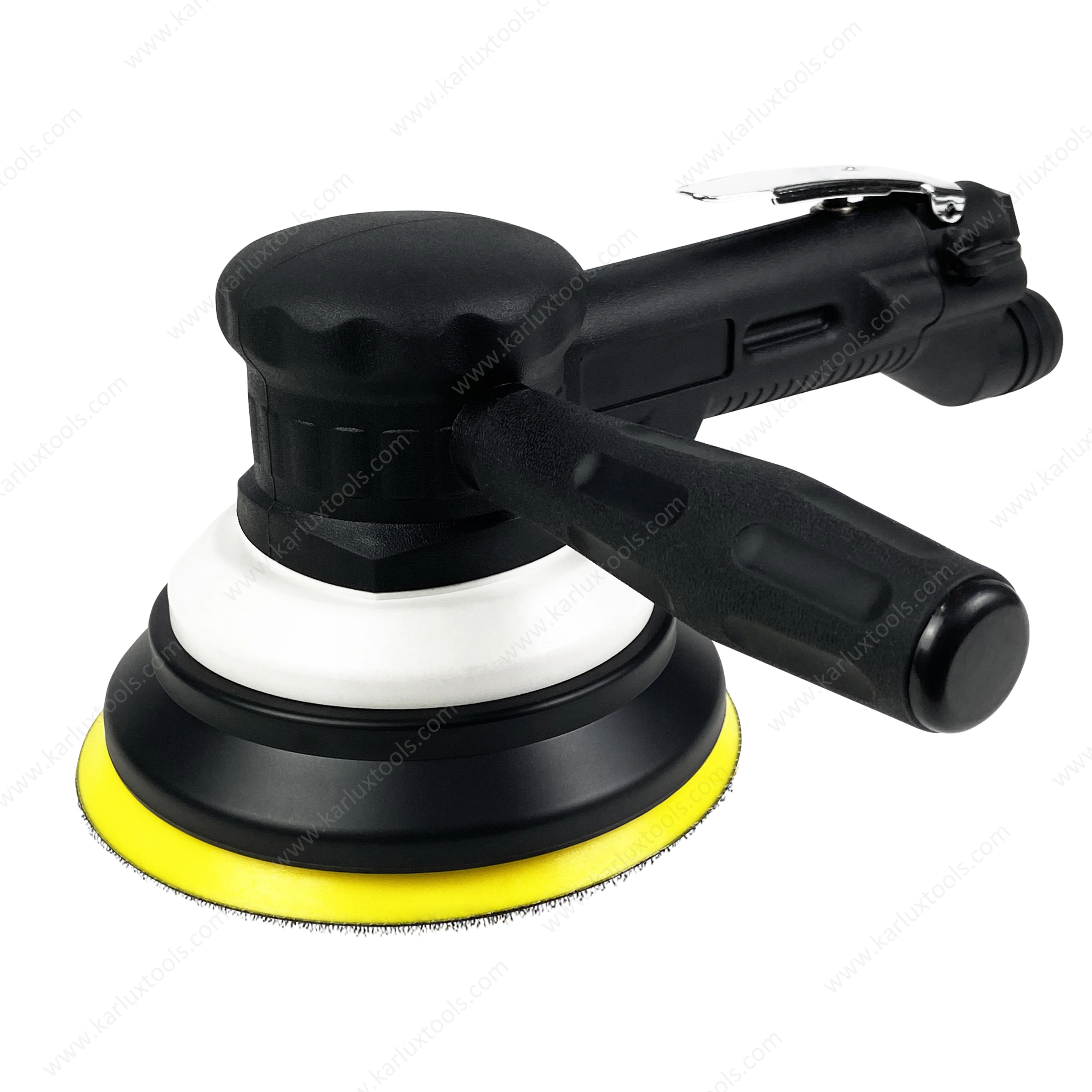 9000Rpm Orbit 10Mm 6inch 150mm Self Generated Vacuum Two Hands Pneumatic Air Orbital Sander For Automotive Collision Repair