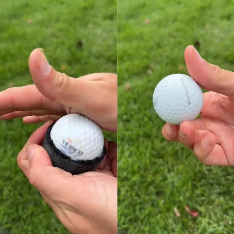 منظف كرات الجولف المغناطيسي المطبوع ثلاثي الأبعاد، منظف كرة الجولف من الألياف الدقيقة الناعمة سهل التركيب على النوادي، عربة وعربة، كرة التنظيف السريع