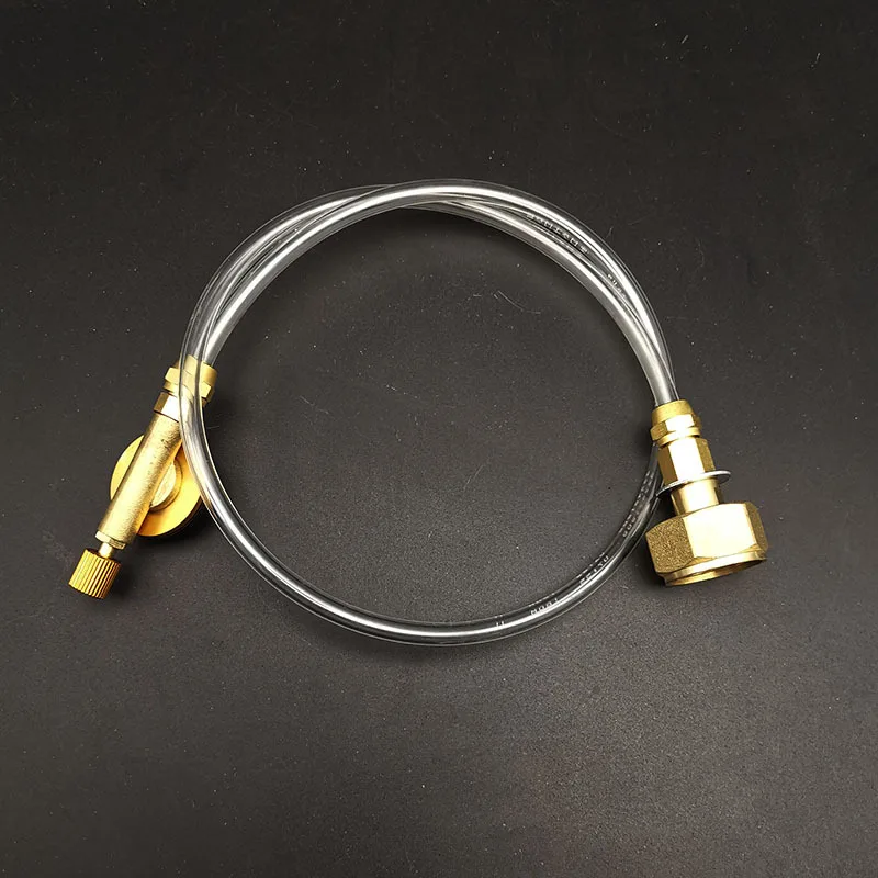 في الهواء الطلق التخييم موقد غاز خزان الغاز خرطوم التضخم المشترك التخييم خزان الغاز ربط الأنابيب عبوة محول #3