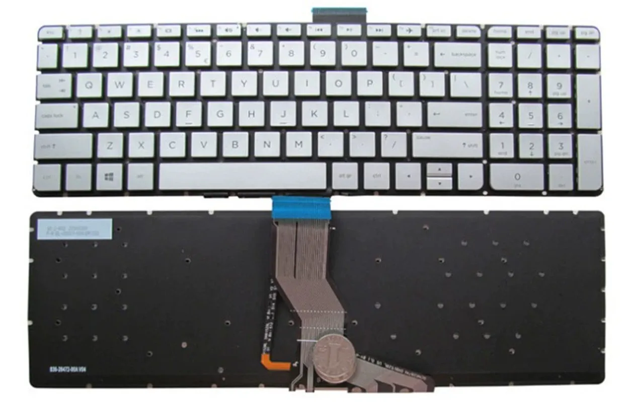 New Shell For HP 15-DY 15-EF 15S-EQ TPN-Q222 Laptop Palmrest Top Cover/Keyboard