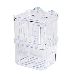 Boîte d'isolation en acrylique pour l'élevage de poissons, incubateur d'éclosion à double gupMED, accessoires d'aquarium précieux