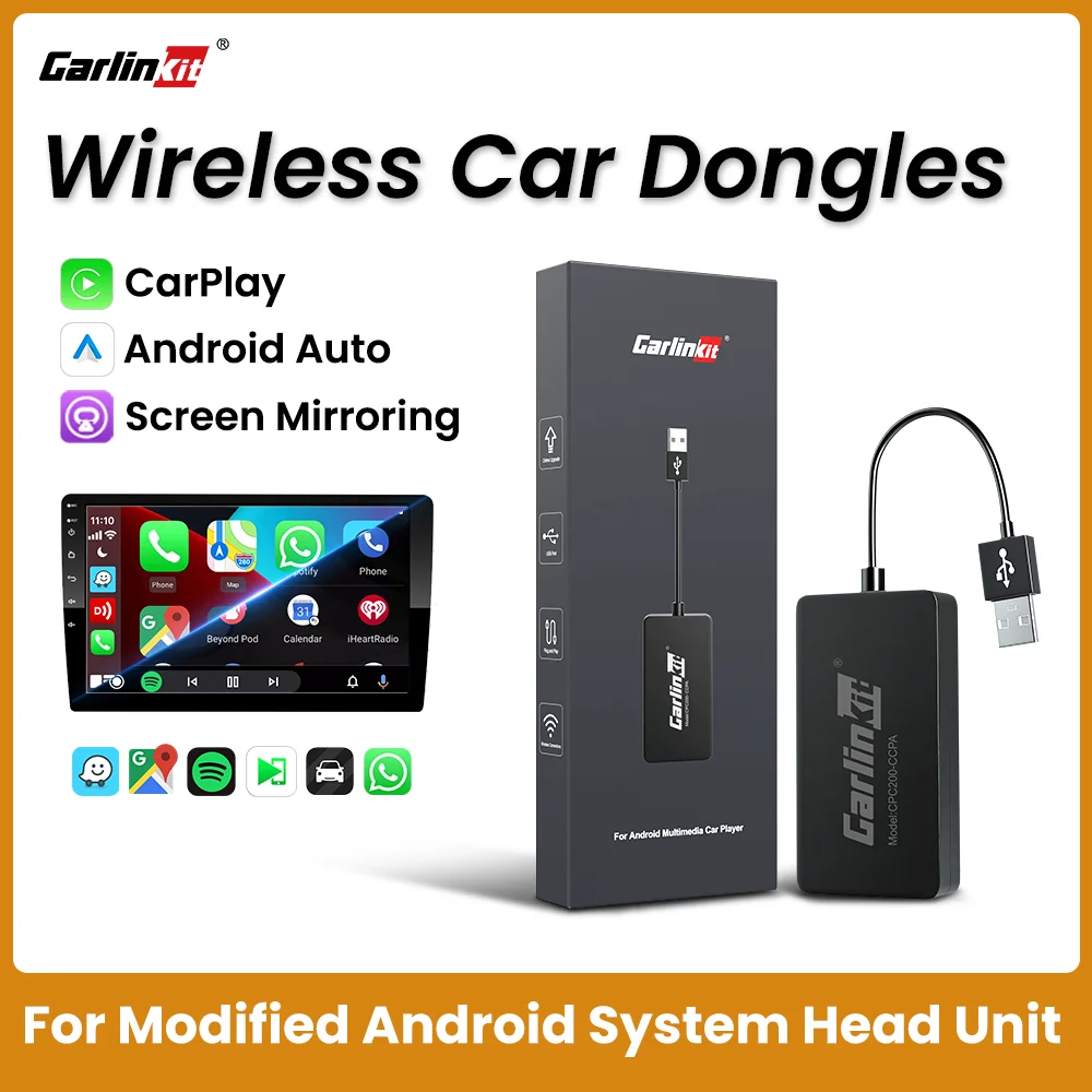 Carlinkit CarPlay Wireless Android Auto Wireless Dongle Screen mirroring for Android System Car Ariplay mirror link USB Wifi Ble