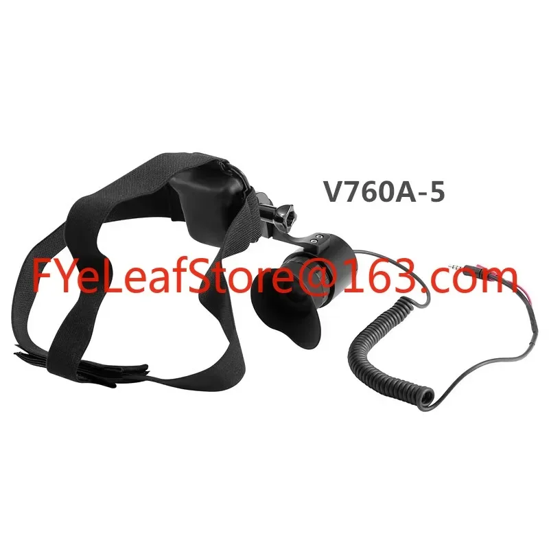 V760A-5 0.5 inch OLED monocular infrared night vision viewfinders 90in head mounted display wearing screen portable view finder