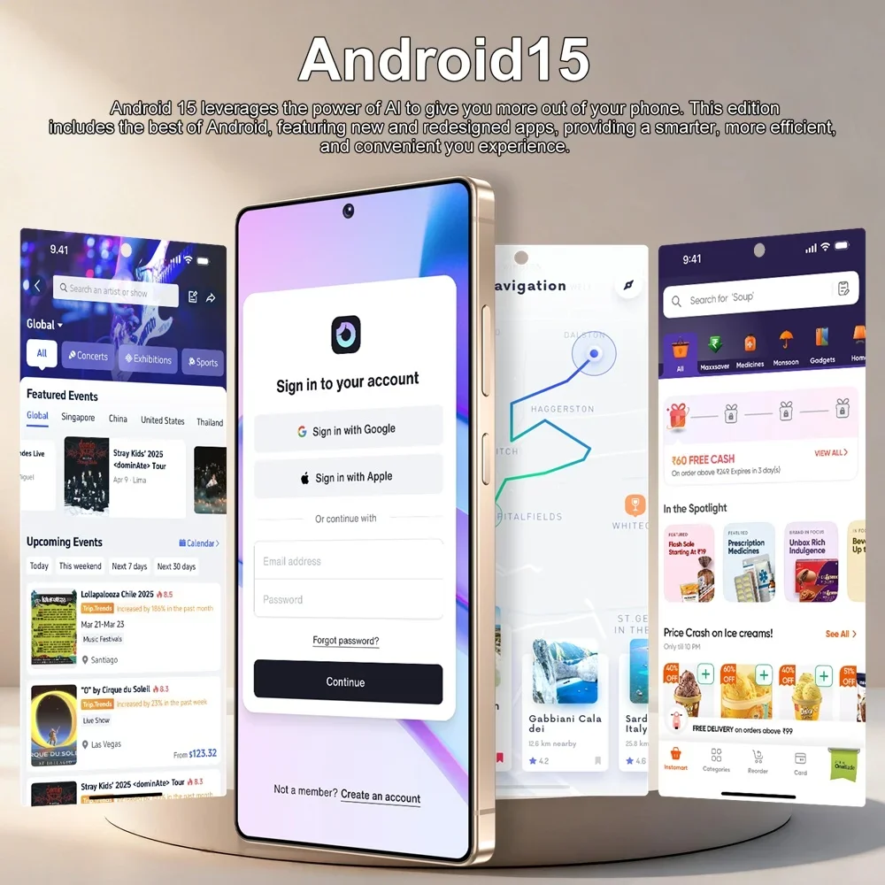 K-Touch Mobile Phones C27 Ultra 5G Dual Card Smartphone 7.3 Inch Android 15 Cell Phone 16+48MP Camera 7800mAh Face Unlocked WIFI GPS Cellphones For Men Women