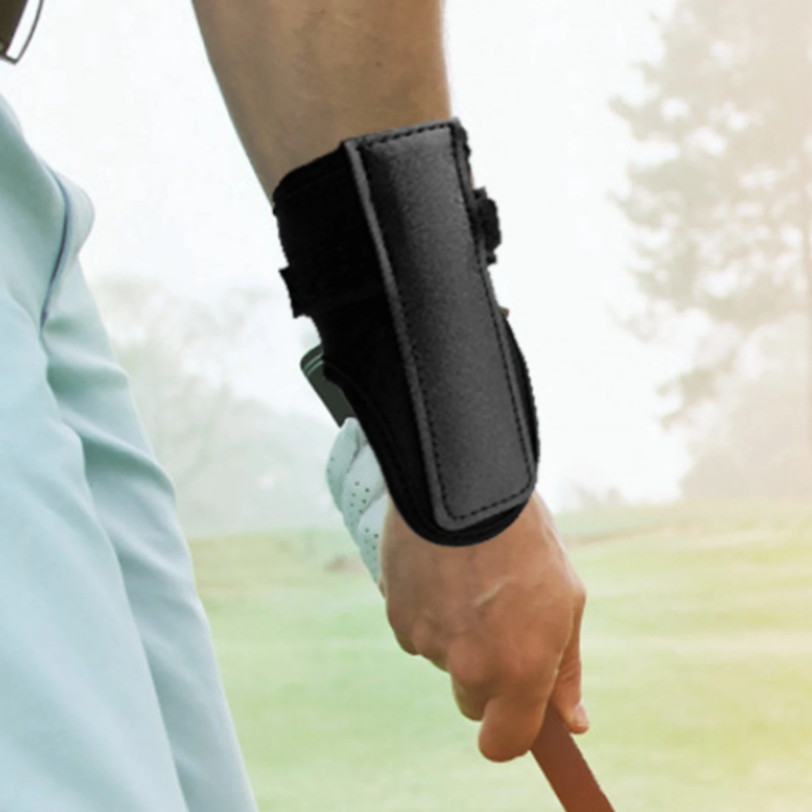 Golf Swing Coach Brace Adjustable Fit Golf Swing Coach Wrist Training Aid Breathable Material Sports Gear for Practice Session view 2