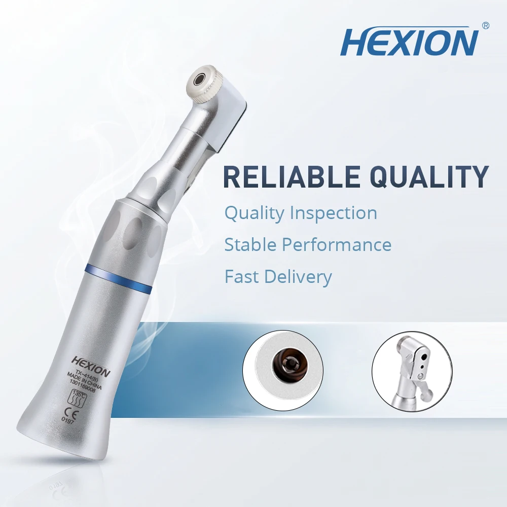 Стоматологический низкоскоростной прямой угловой наконечник HEXION для лабораторий, для моторов E-типа 1:1, 2/4 отверстия, пневматическая турбина, инструменты для стоматологов
