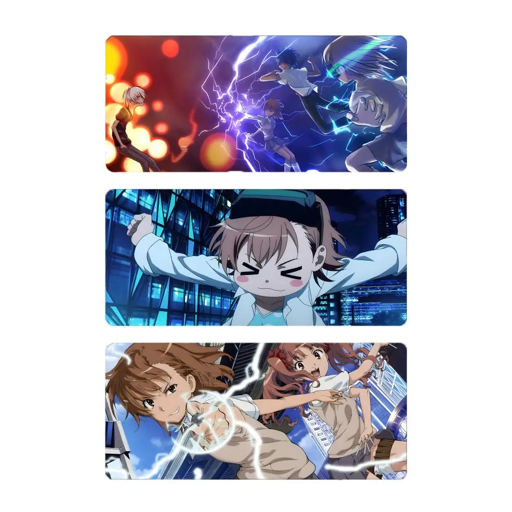 Cool Popular Anime T-Toaru Kagaku no Railgun Mouse Pad Mousepad Large Gaming LockEdge Thickened PC Table Desk Mat