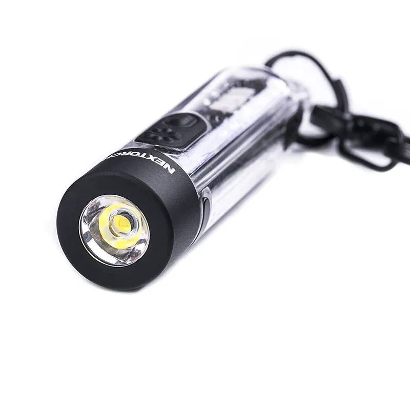 Nextorch K40 źródło światła Multi-brelok z latarką 700 lumenów, biały/czerwony/niebieski/UV LED, 6 tryby oświetlenia, typ C akumulator