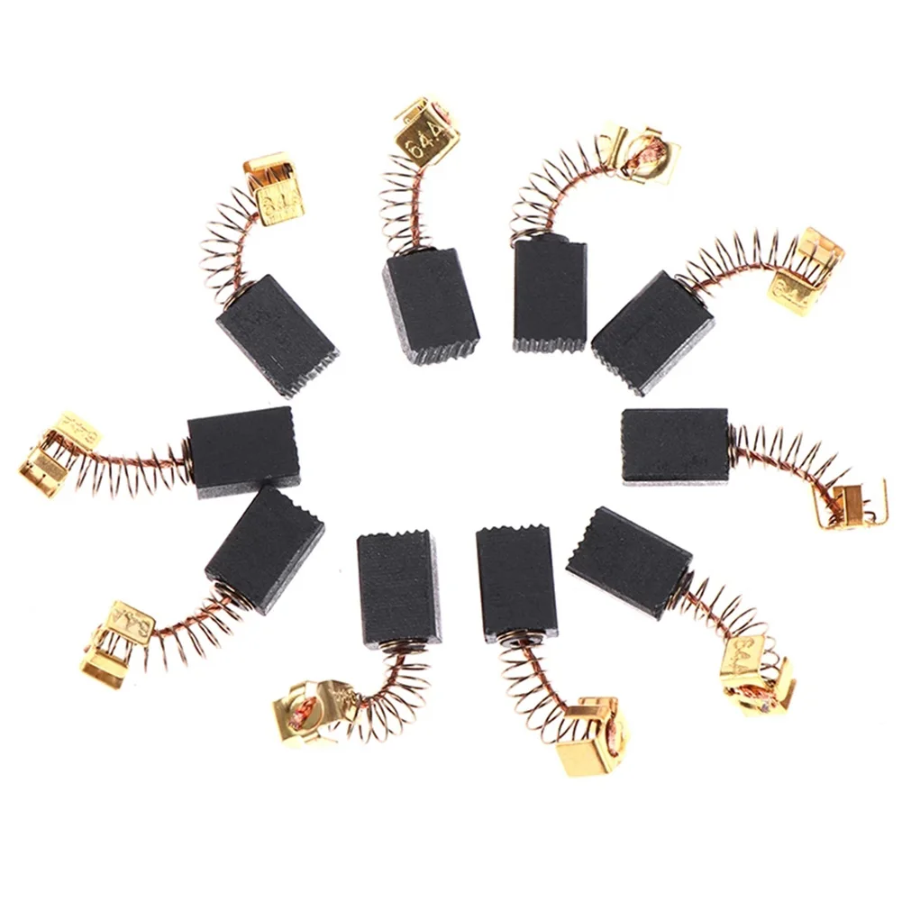 

10pcs Carbon Brushes 5x8x12mm For Electric Motors CB57 CB64 CB75 CB85 191627-8 191956-9 Power Tool Replacement High Quality