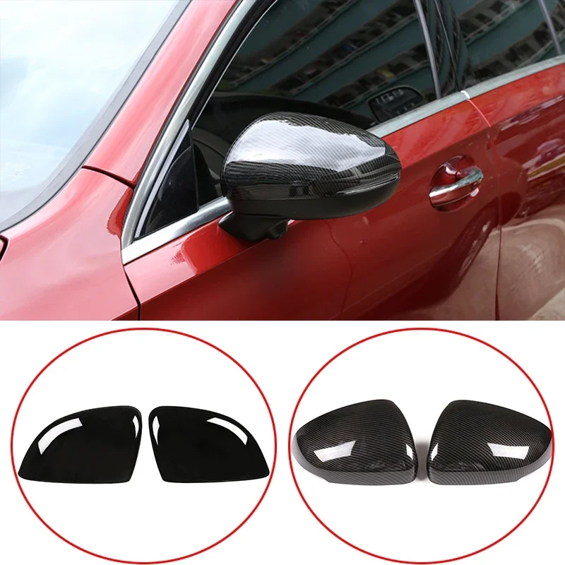 

ABS Carbon Car Side Door Rearview Mirror Cap Cover Trim For Mercedes Benz A Class CLA W177 C118 2019-2021 Exterior Accessories