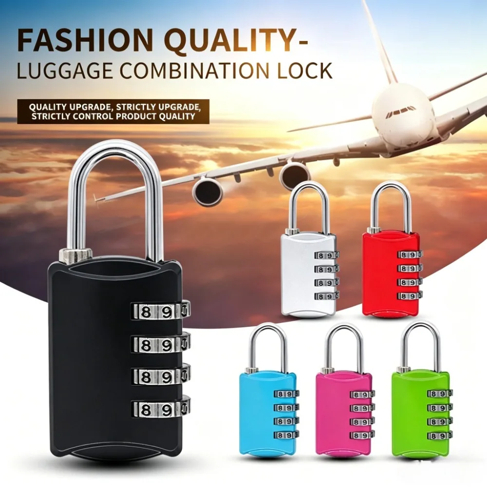 Combination Padlock Lock for Gym Lockers School Toolbox and More Portable Resettable and Secure Design for Sports and OutdoorUse