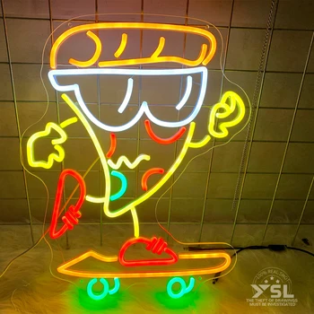 Pizza sinal de néon pizza fast food néon arte néon casa decoração da parede barra cozinha personalizado barra cozinha restaurante