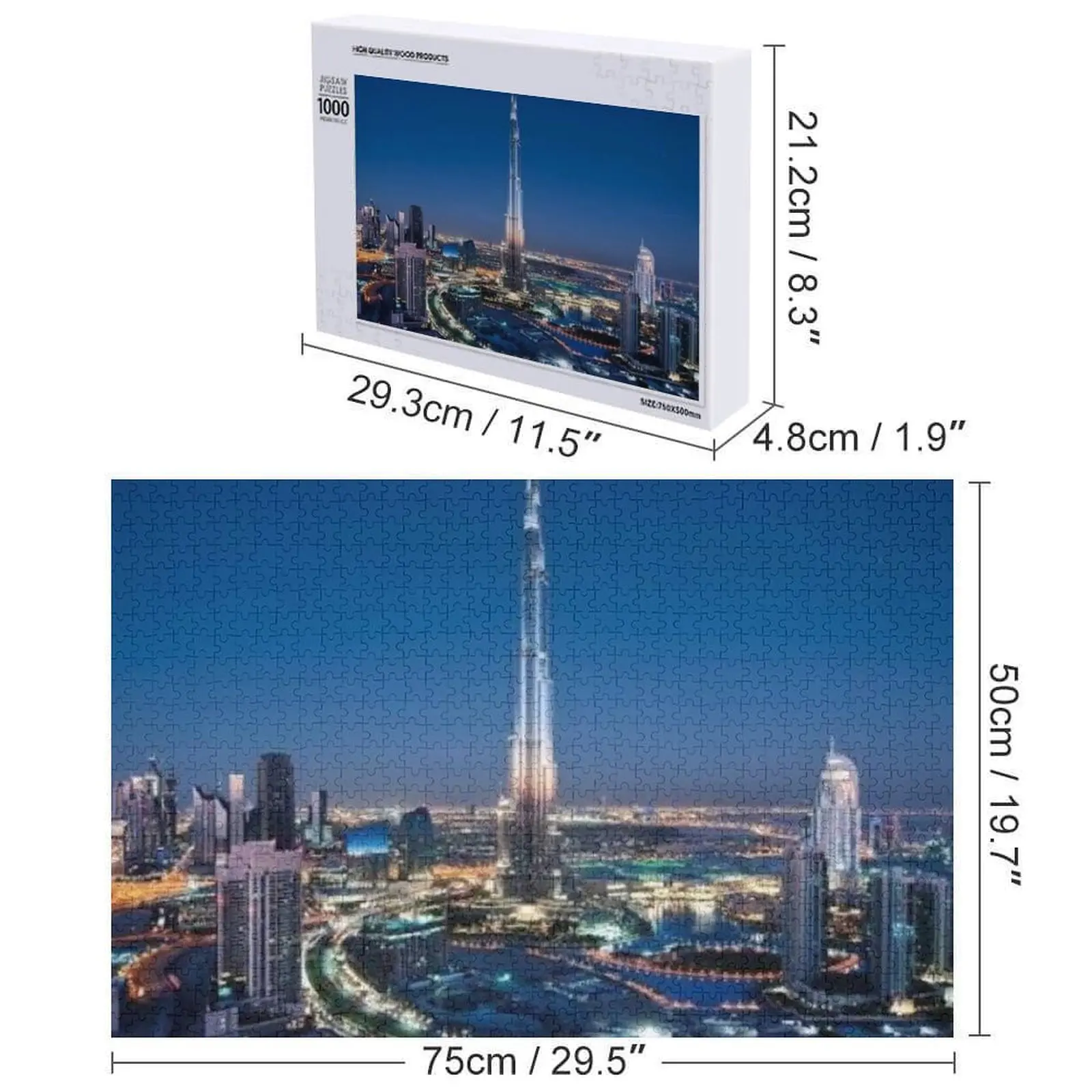 ブルジュ・ハリファ ジグソーパズル カスタム カスタマイズされた子供向けギフト パーソナライズされたパズル