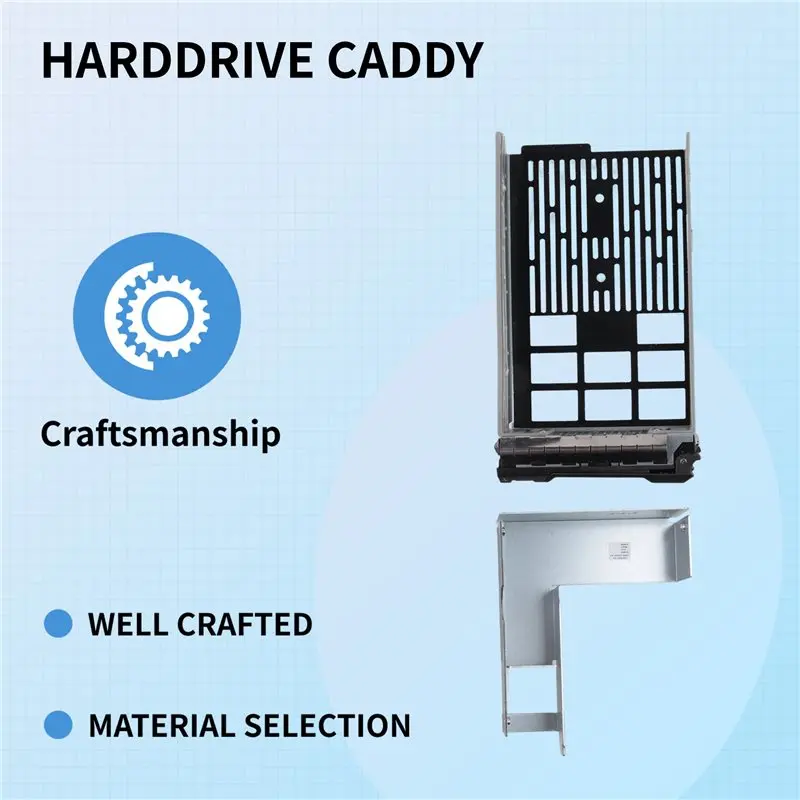 Leading-3.5 Inch Hard Drive Caddy Tray For Dell Poweredge Servers - With 2.5 Inch HDD Adapter Nvme SSD SAS SATA Bracket
