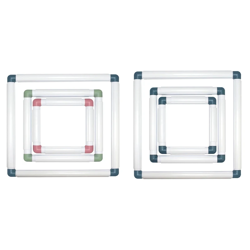 3-Pack Square Embroidery Hoops Cross Stitch Hoops Punch Needle Hoops Embroidery Quilting Frame