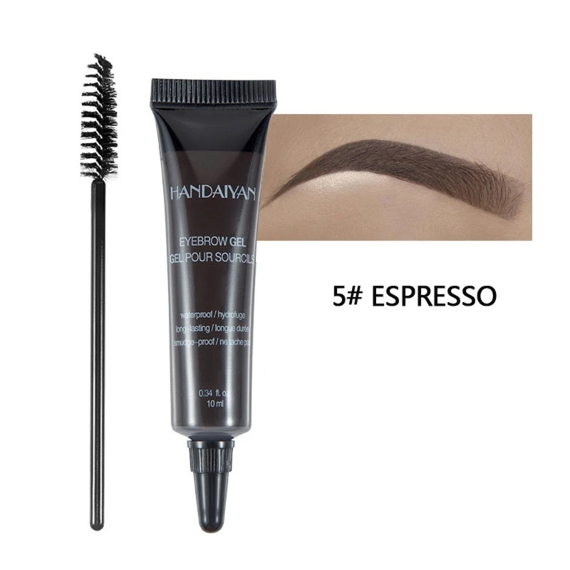 crème teinture liquide pour sourcils, 6 couleurs, imperméable, Durable, teinte brune, peinture, maquillage,