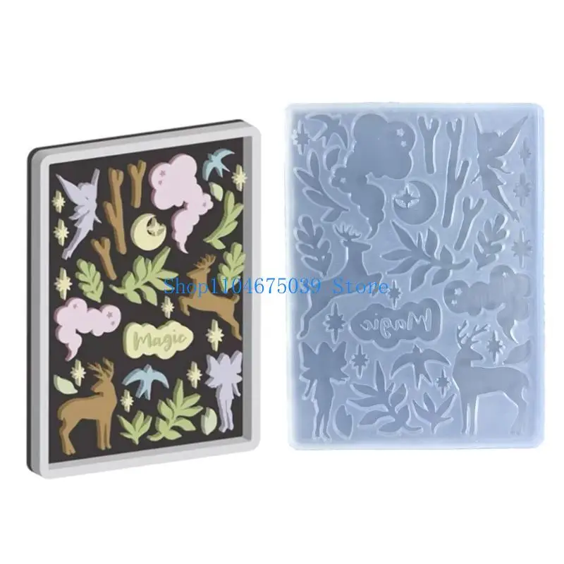5asd Photo Frame Decorations Silicone Mold UV Epoxy Jewelry Mold Resin Casting Frame Pendant Mold for DIY Crafts