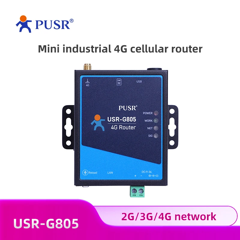 Pusr Industrial Cellular Wireless Router 4g Lte Vpn With Sim Card Slot Australia Latin America & New Zealand & Taiwan Usr-g805