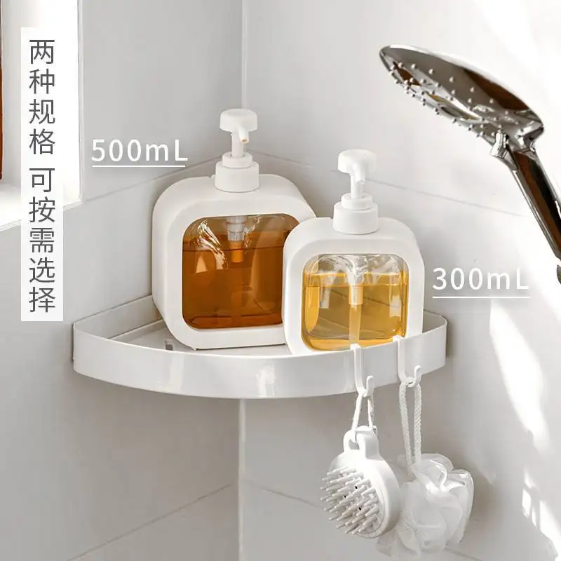 300/500Ml Badkamer Zeepdispensers Hervulbare Lotion Shampoo Douchegel Houder Draagbare Reisdispenser Lege Badpompfles