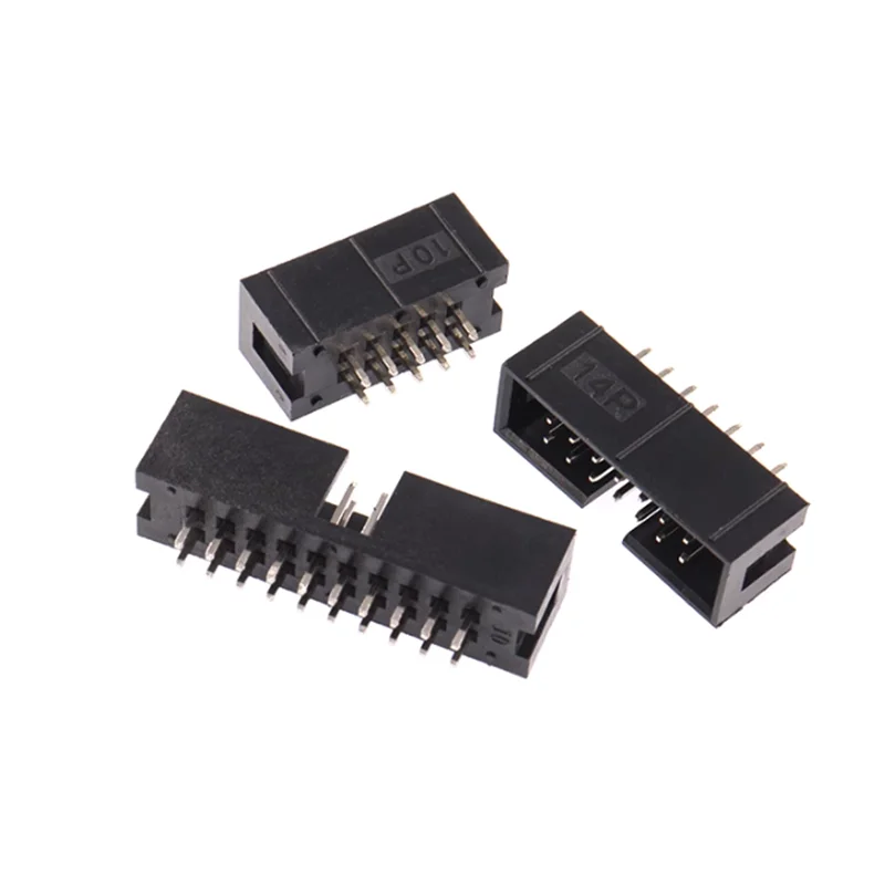 10pcs DC3 6P/8P/10P/14P/16P/20P/30P/34P/40P/50P/64P 2.54mm Socket Straight IDC Header Connector