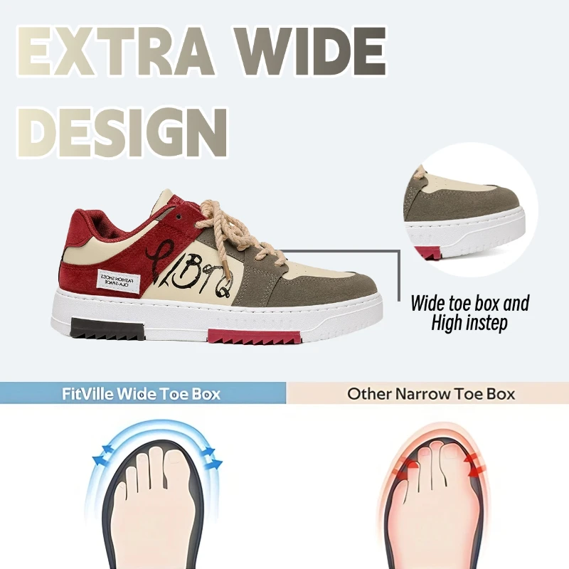 LiveDay Men's Autumn Flat Casual Shoes Lightweight Sneakers Fashion Lace-Up Trainers Student Vulcanized Zapatillas Hombre