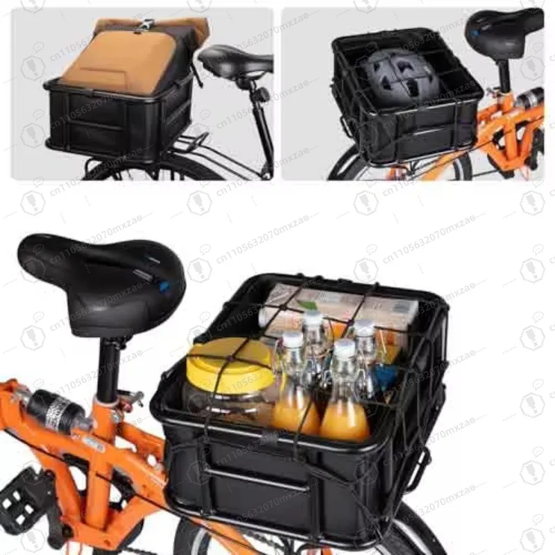 Il cestino posteriore della bicicletta può essere utilizzato per il trasporto di animali da picnic, lo shopping o il trasporto di merci.