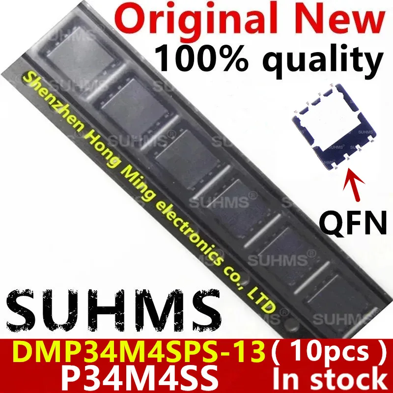 (10piece)100% New DMP34M4SPS-13 DMP34M4SPS P34M4SS QFN-8